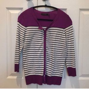 Black & white stripped cardigan